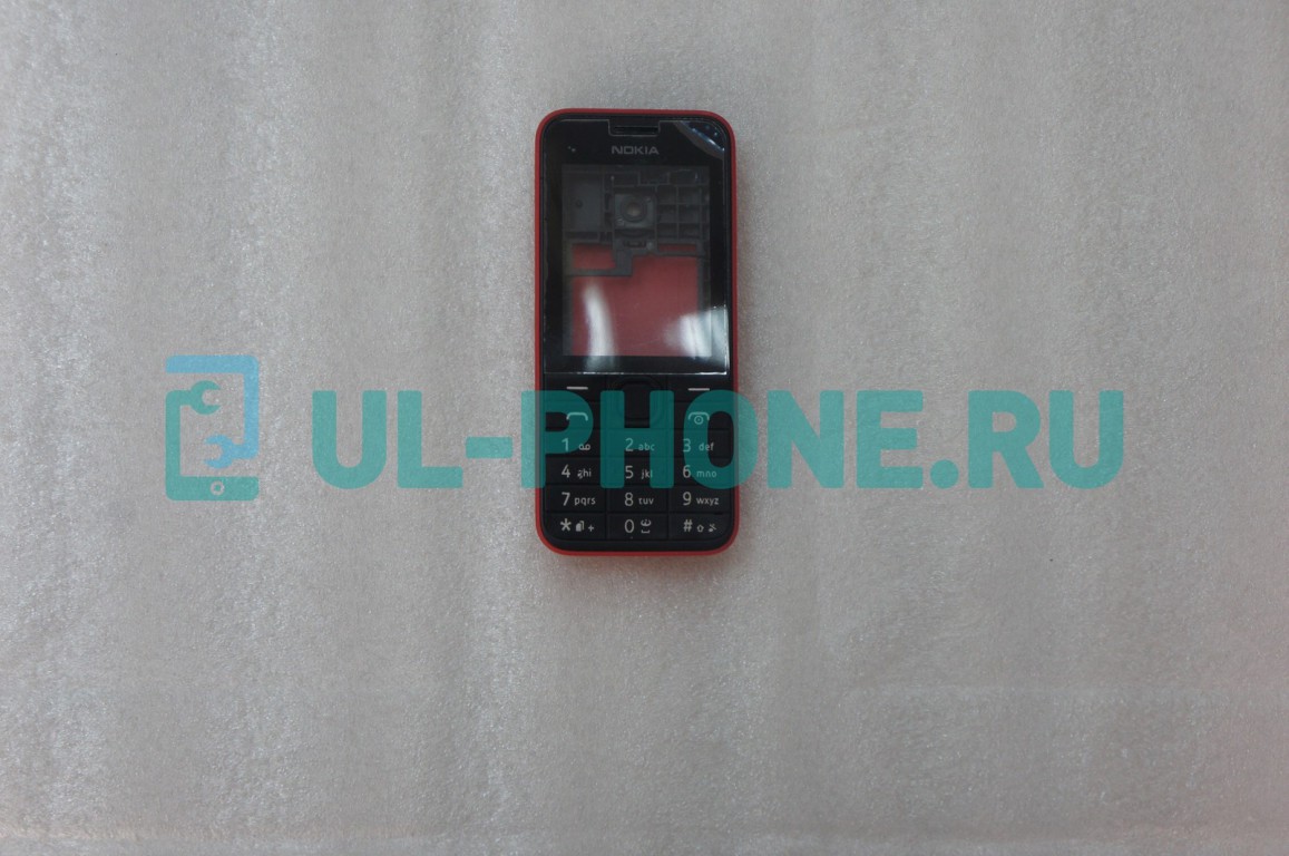 Корпус для Nokia 208 красный