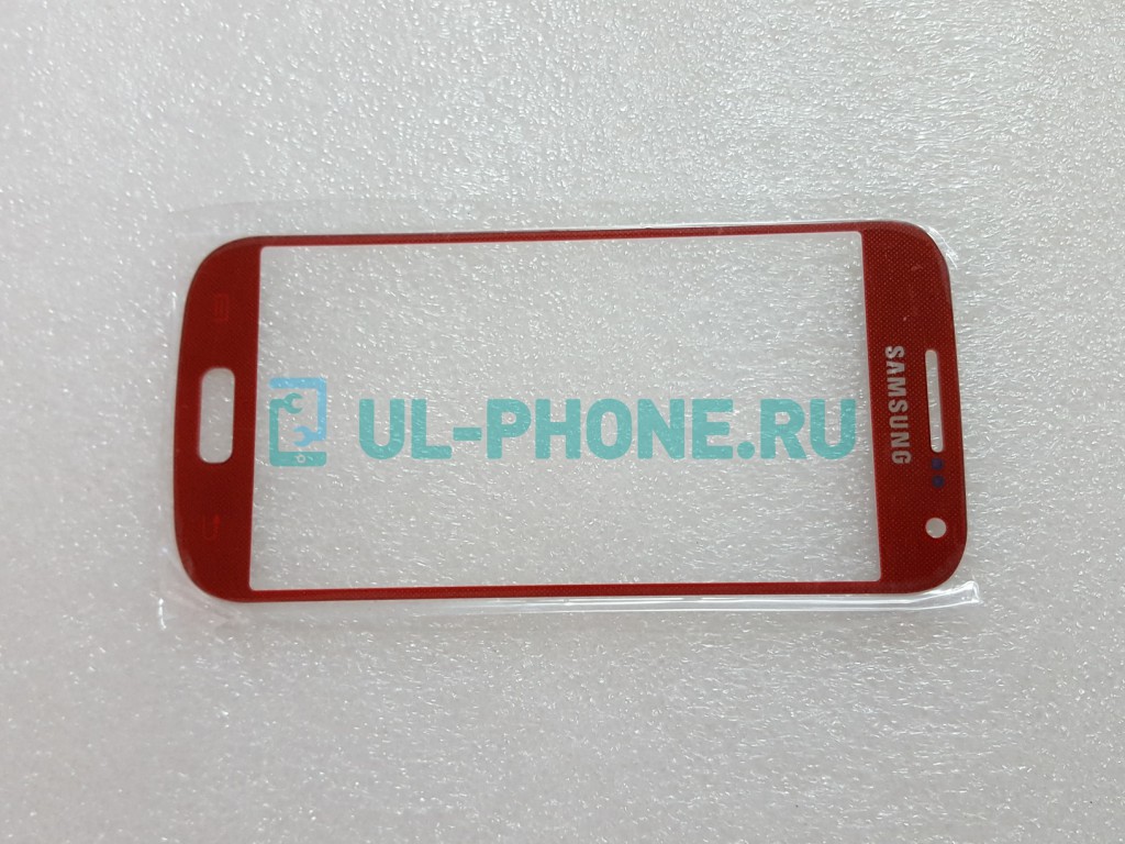 Стекло для Samsung i9190 красное