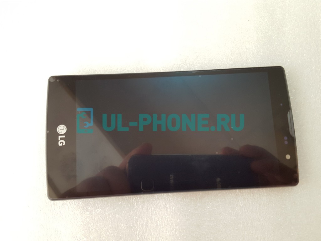 Дисплей + тачскрин для LG Magna H500/ H502 (оригинал) в серебр рамке
