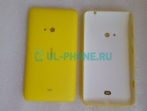 Задняя крышка для Nokia 625 (оригинал) желтая