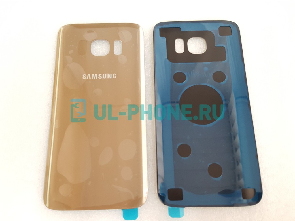 Задняя крышка для Samsung Galaxy S7 Edge SM-G935  золотая