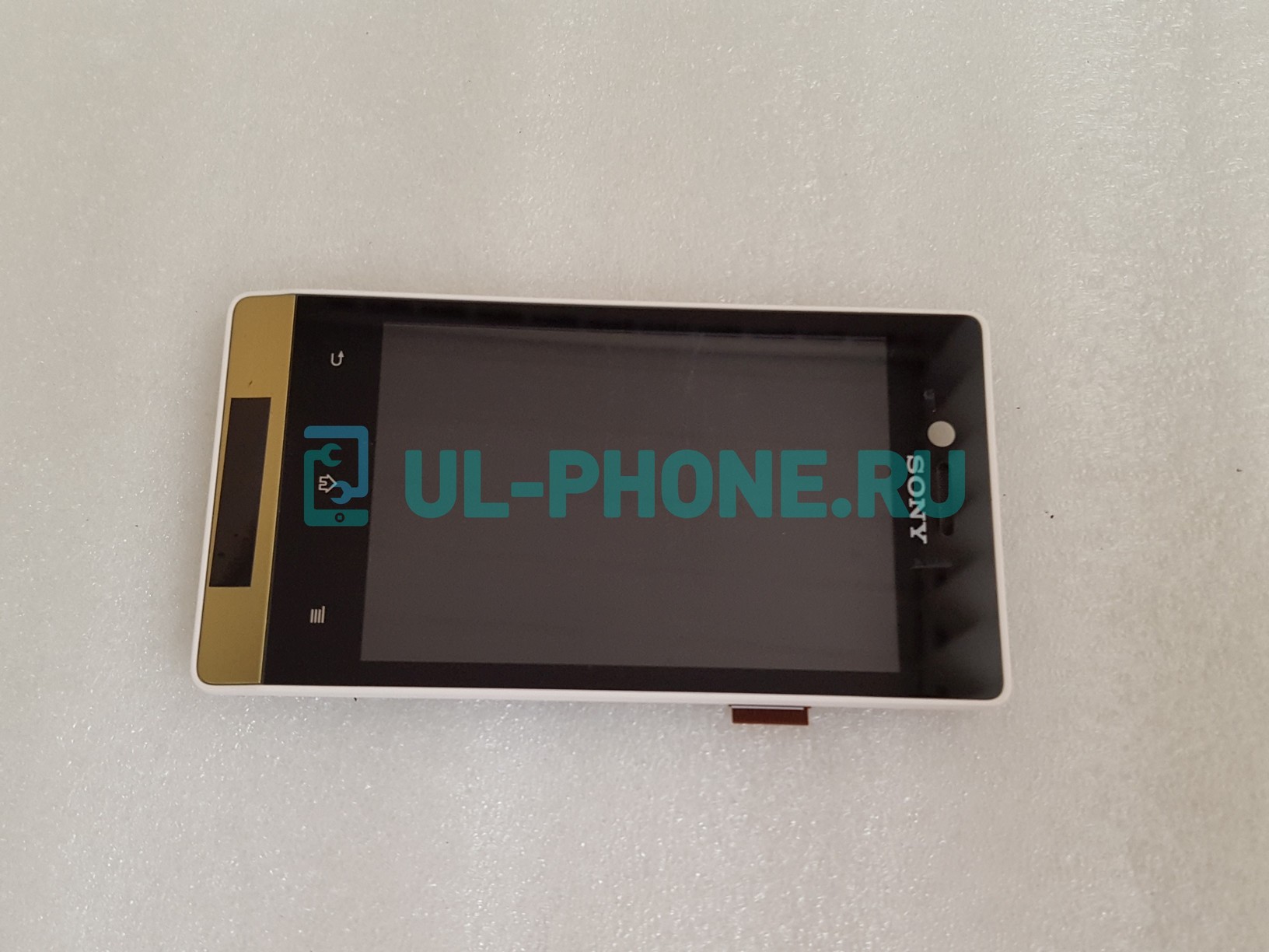 Дисплей + тачскрин для Sony Xperia miro (ST23i) в рамке, белый