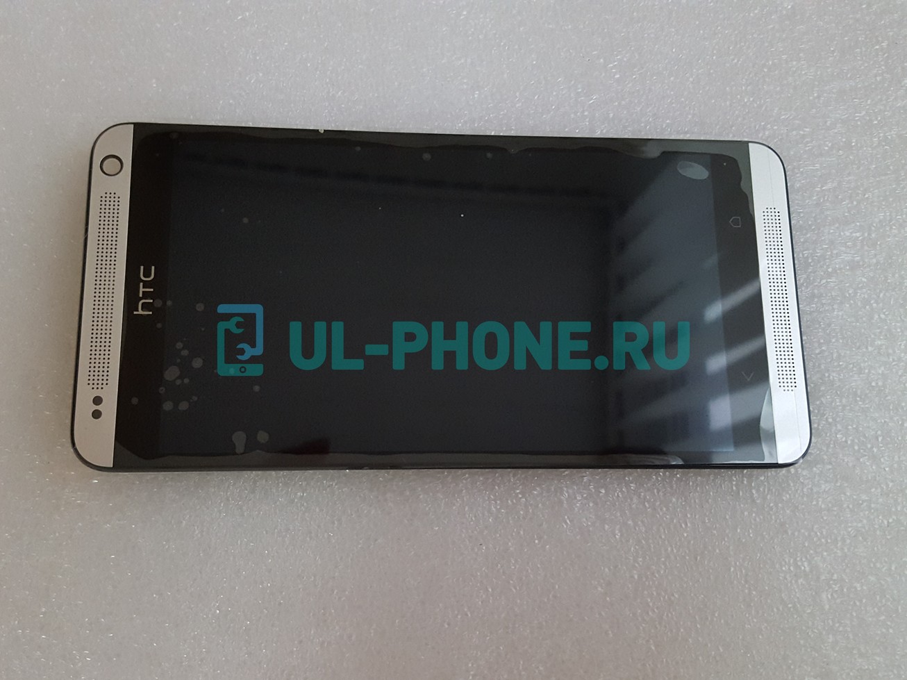 Дисплей + тачскрин для HTC Desire 700 One/Dual Sim (оригинал) в серебристой рамке