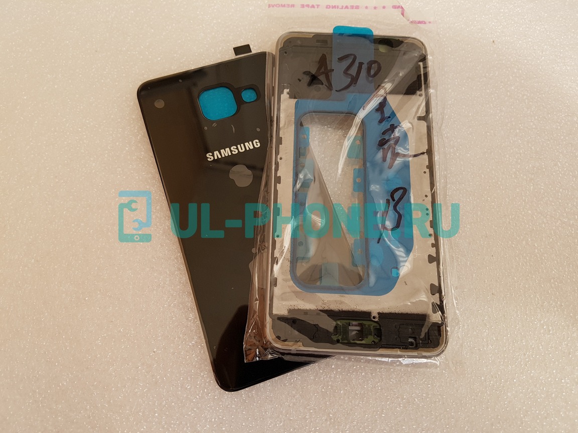 Корпус для Samsung Galaxy A3 SM-A310f (2016) черный