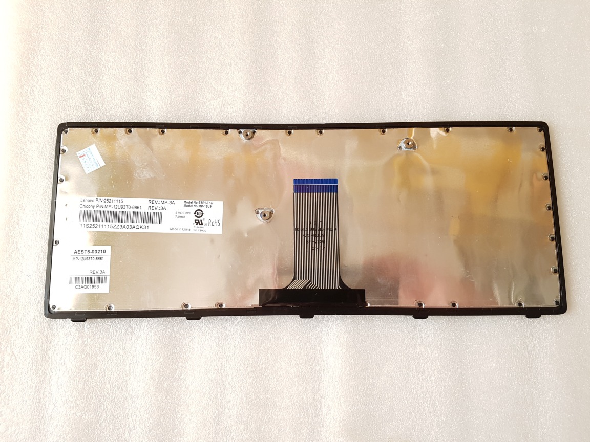 Клавиатура для ноутбука Lenovo IdeaPad Flex 2-14, G40-30, G40-70 черная, рамка черная 