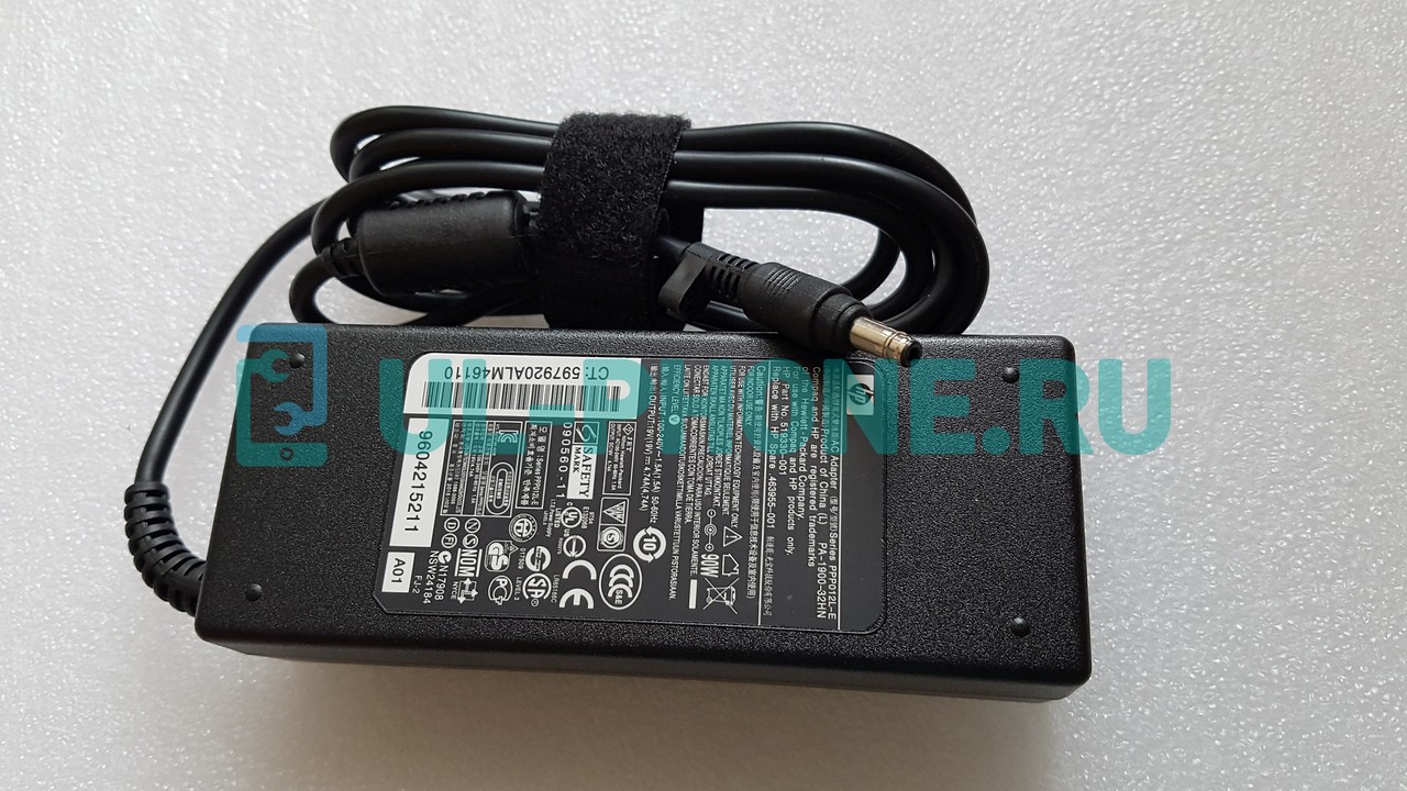Блок питания для ноутбука HP 19V, 4.74A, 4.8x1.7мм, 90W