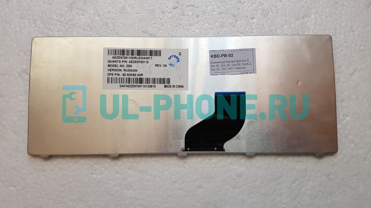 Клавиатура для ноутбука Packard Bell Dot S, Dot SE, Dot_SE, Dot-SE, DotS-C, Dot_SC, Dot_S-E3, Gateway LT21, LT27, LT28, ZE7 черная