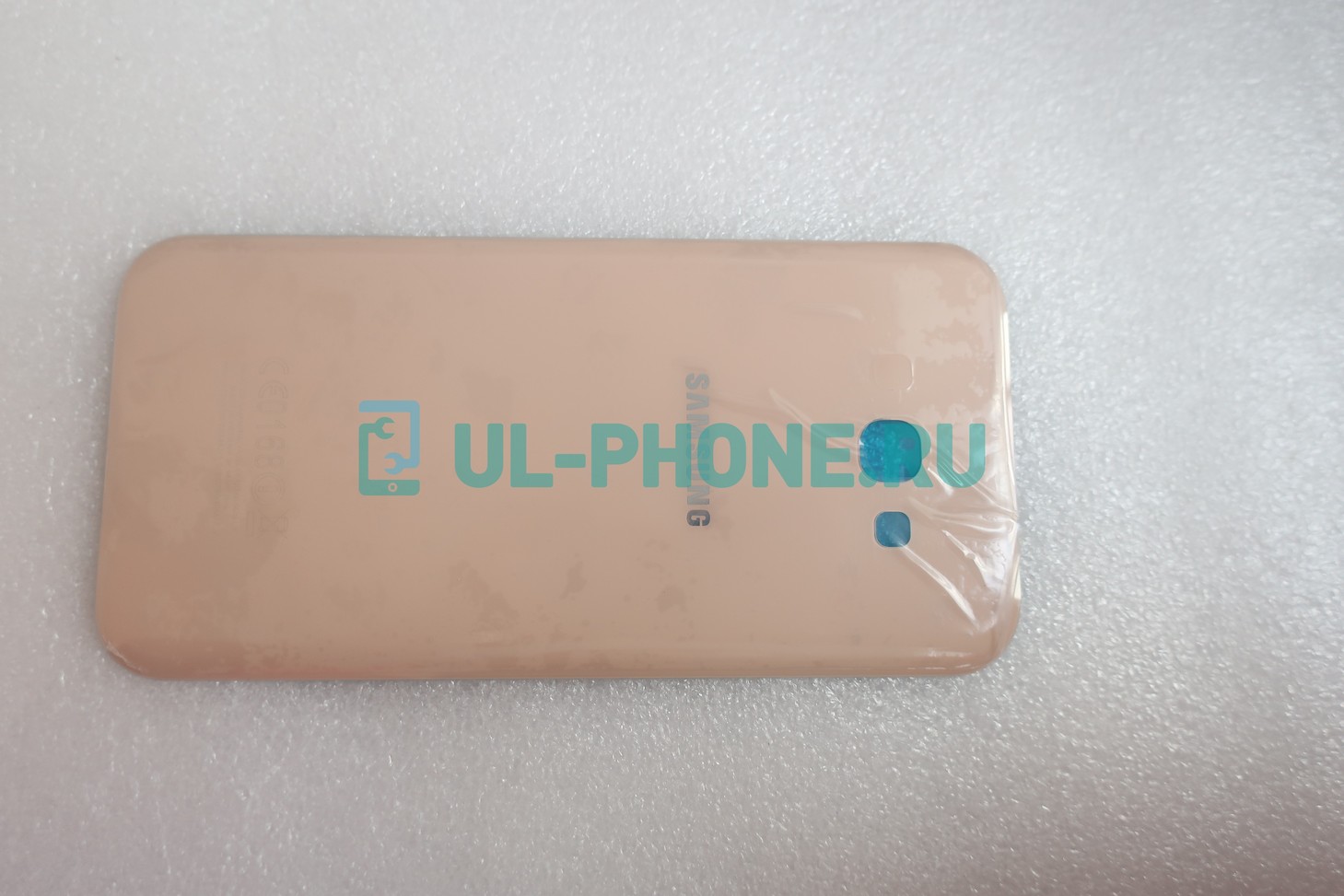 Задняя крышка для Samsung A7 SM-A720f (2017) розовая