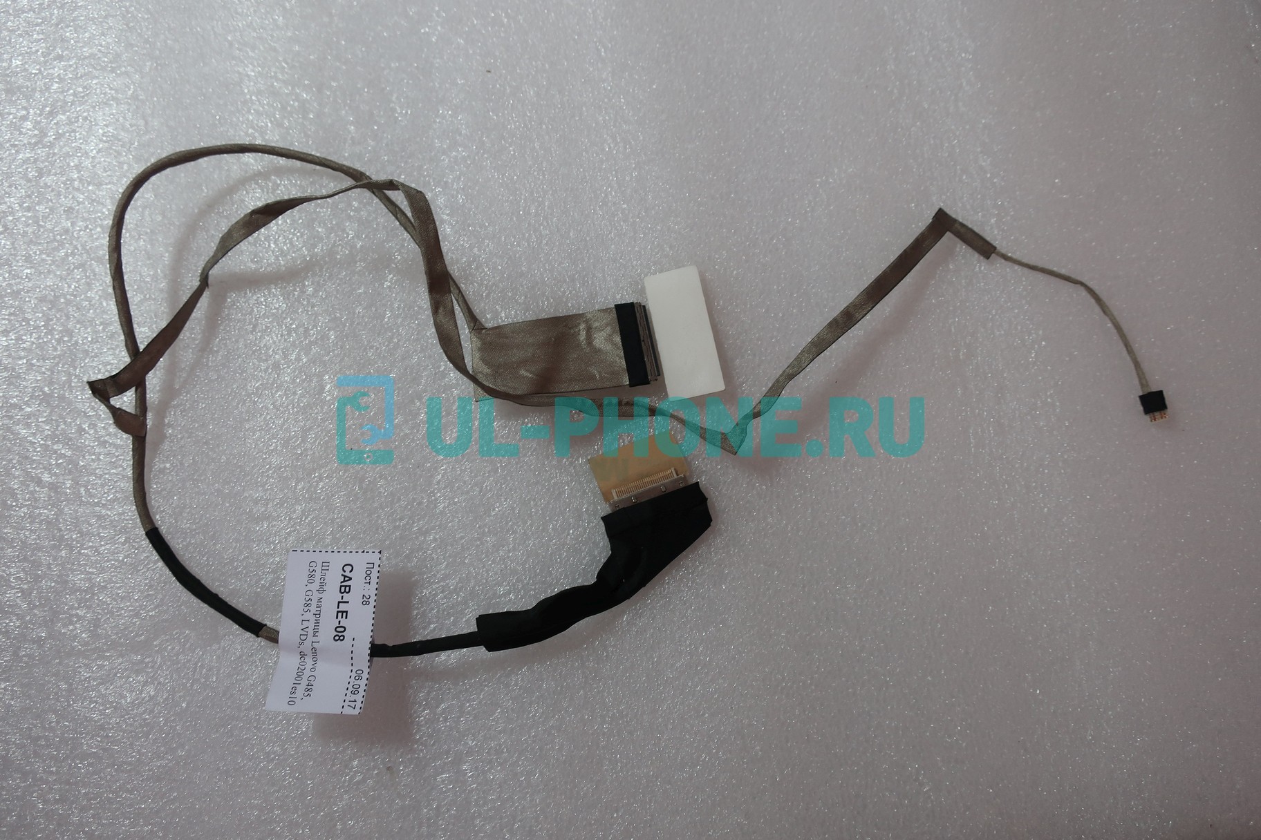 Шлейф матрицы для ноутбука Lenovo G485, G580, G585, LVDs, dc02001es10