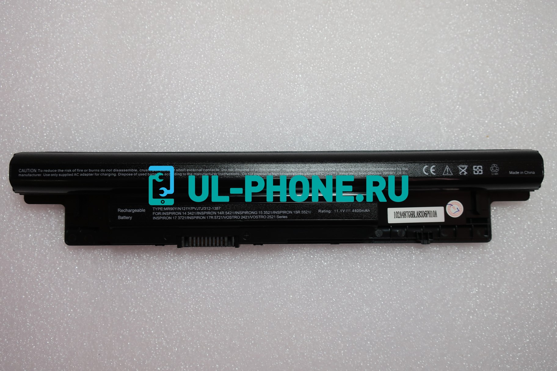 Аккумулятор для ноутбука Dell Inspiron 14-3421, 15-3521, 15R-5521, 17-3721, 3737, 5437, 5737, Latitude 3440, 3540, Vostro 2421, 2521, 4400mAh, 11,1V