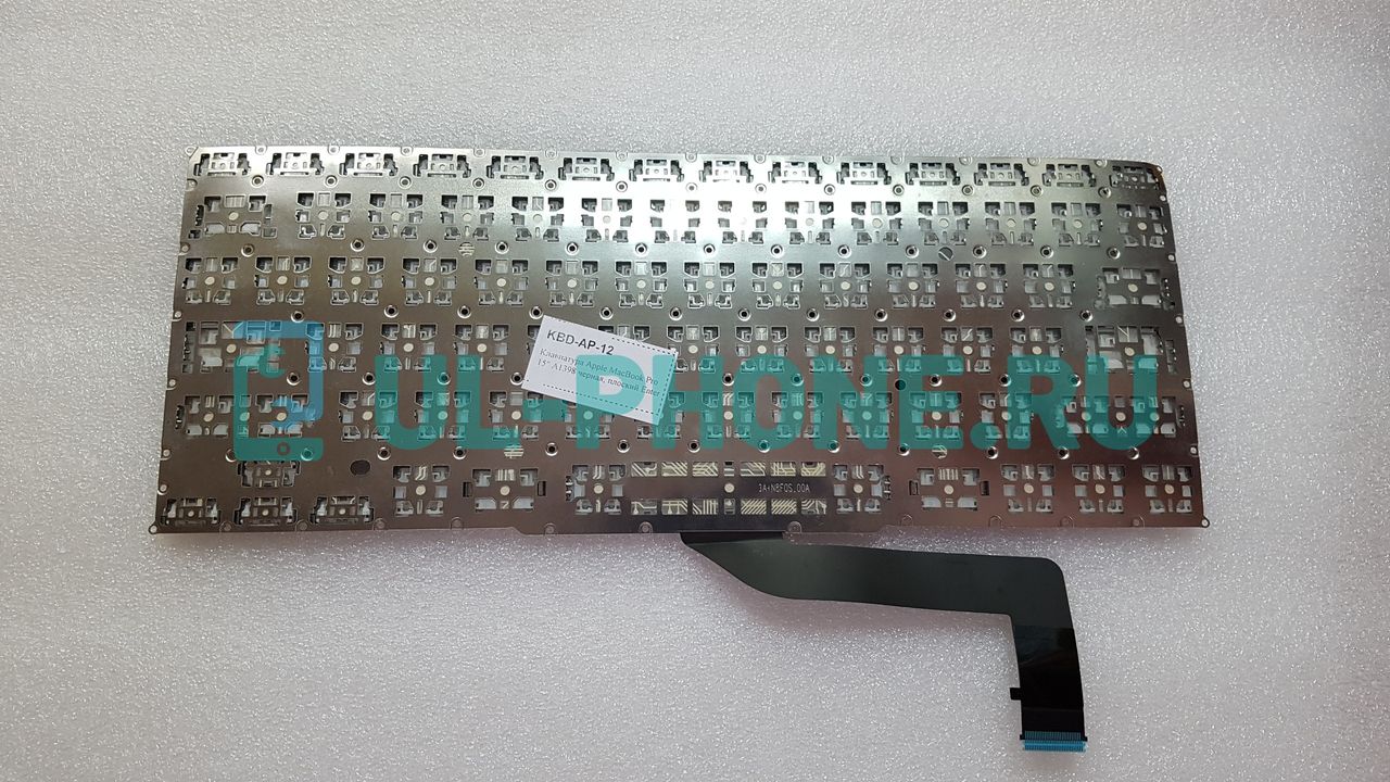 Клавиатура для ноутбука Apple MacBook Pro 15" Retina A1398 черная, плоский Enter 