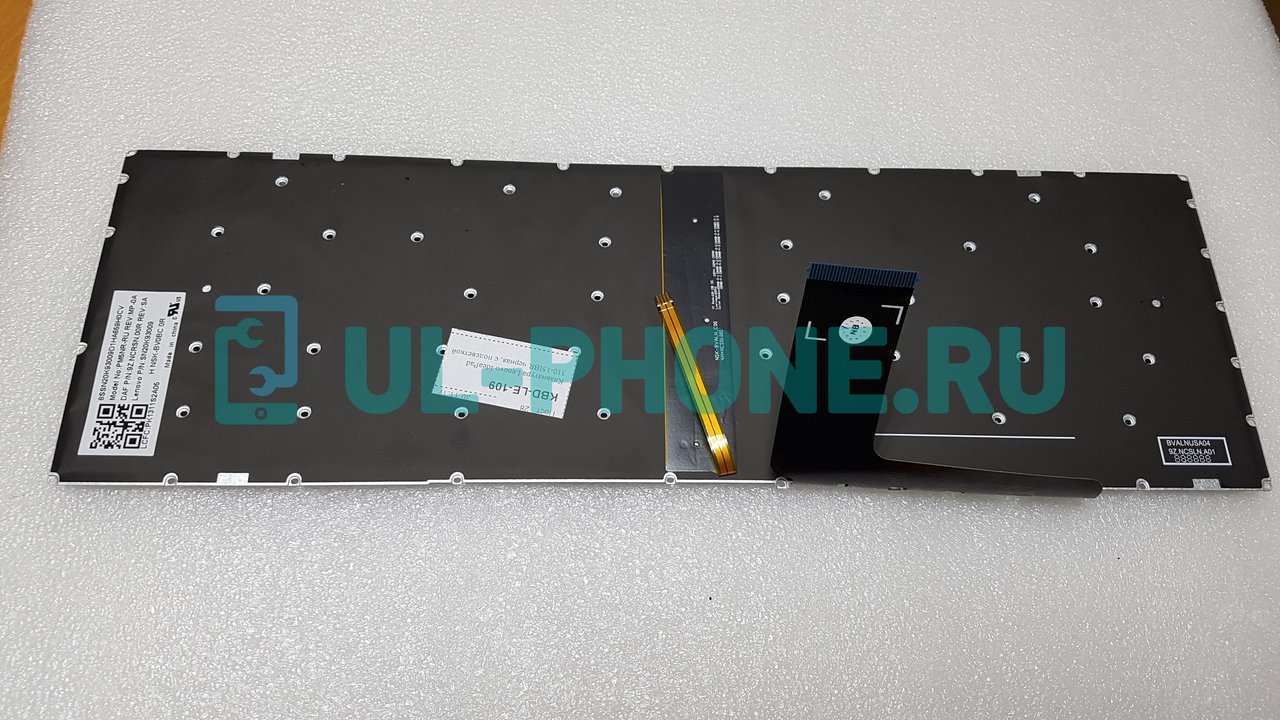 Клавиатура для ноутбука Lenovo IdeaPad 310-15IBR черная, с подсветкой
