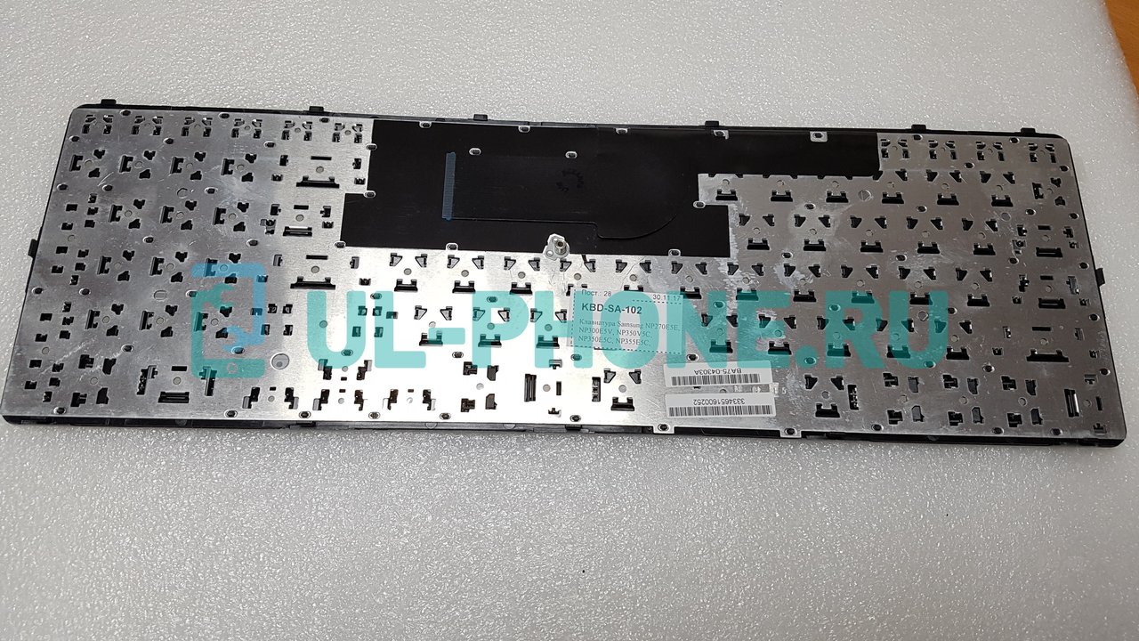 Клавиатура для ноутбука Samsung NP270E5E, NP300E5V, NP350V5C, NP350E5C, NP355E5C, NP350V5C, NP355V5C, NP550P5C черная, без рамки