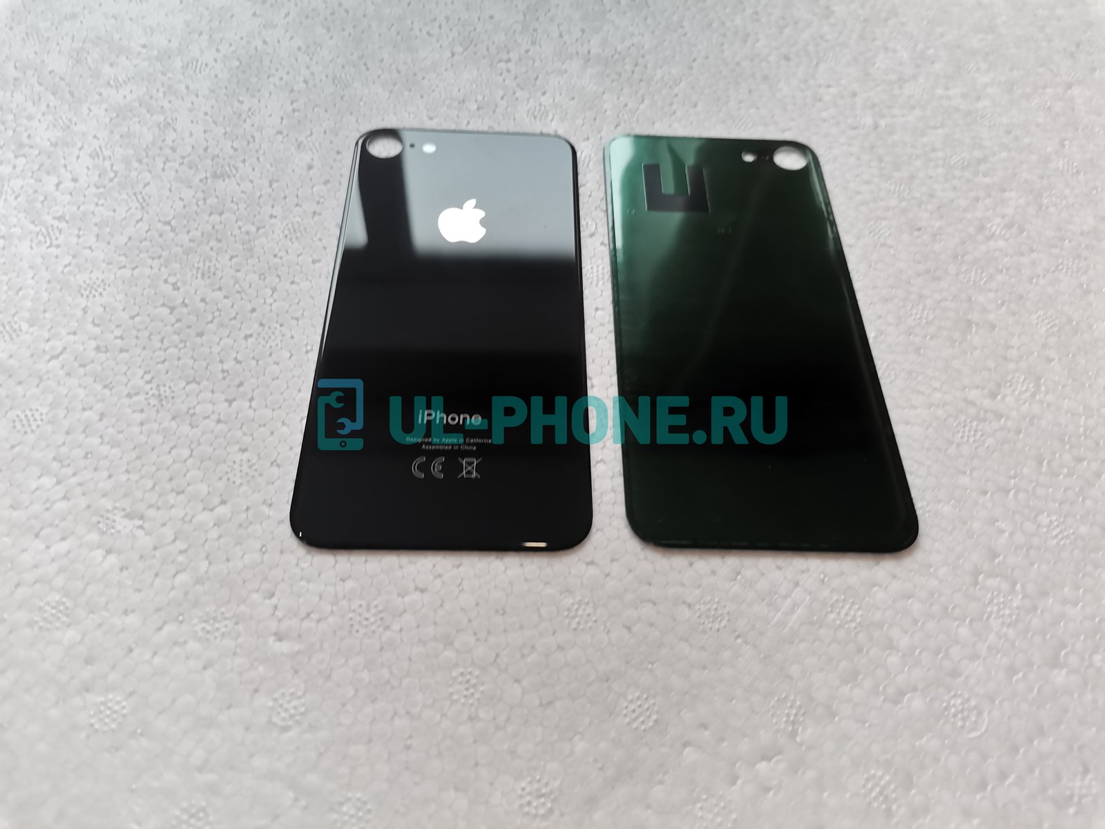 Стекло крышки (задняя крышка) для iPhone 8 (черное) CE