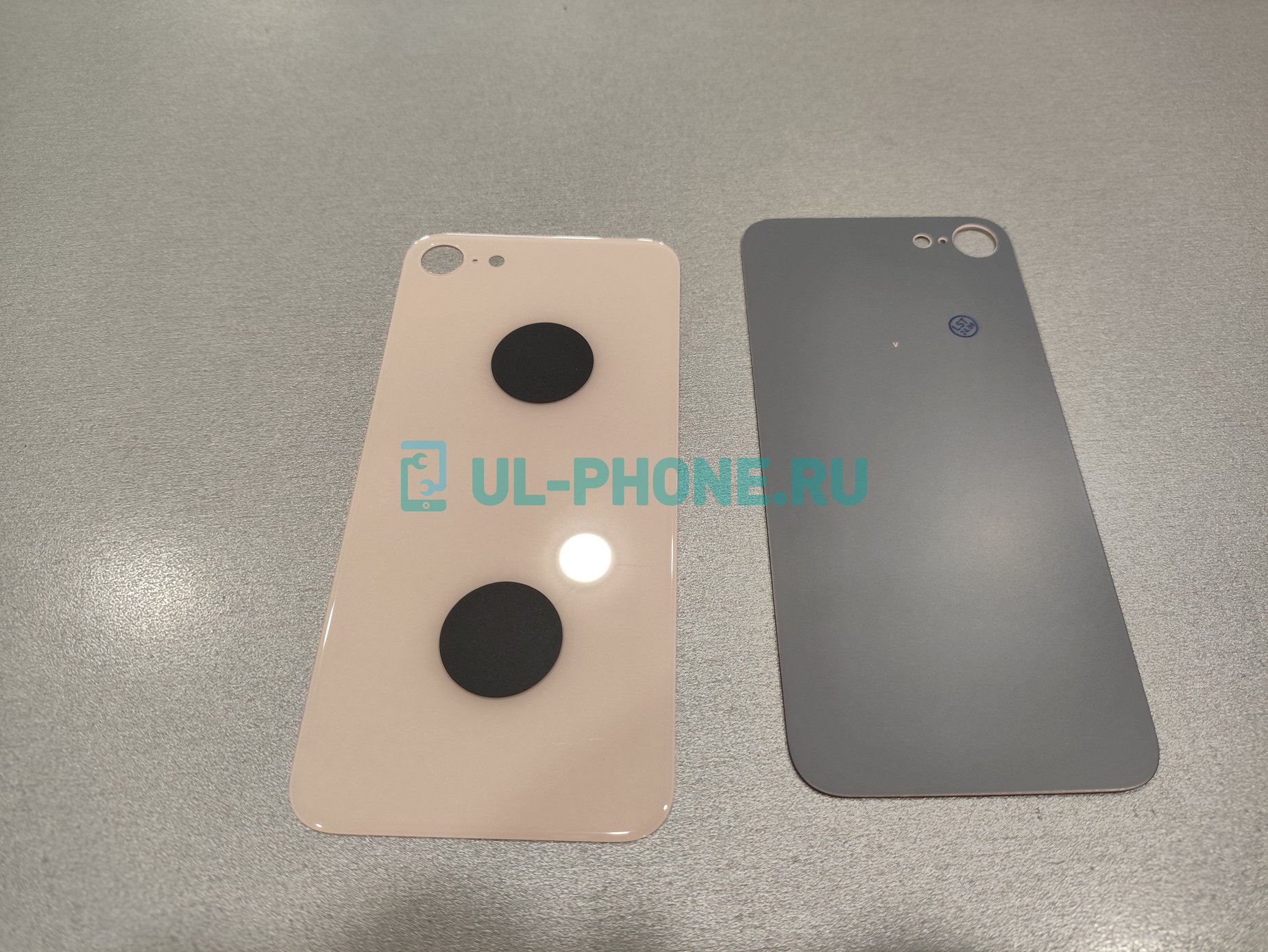 Стекло крышки (задняя крышка) для iPhone 8 (золотое)