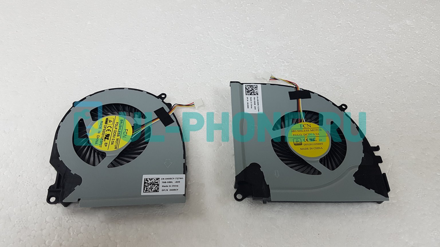 Вентилятор (кулер) для ноутбука Dell Inspiron 7000, 7557, 7559, 15-7557 левый и правый