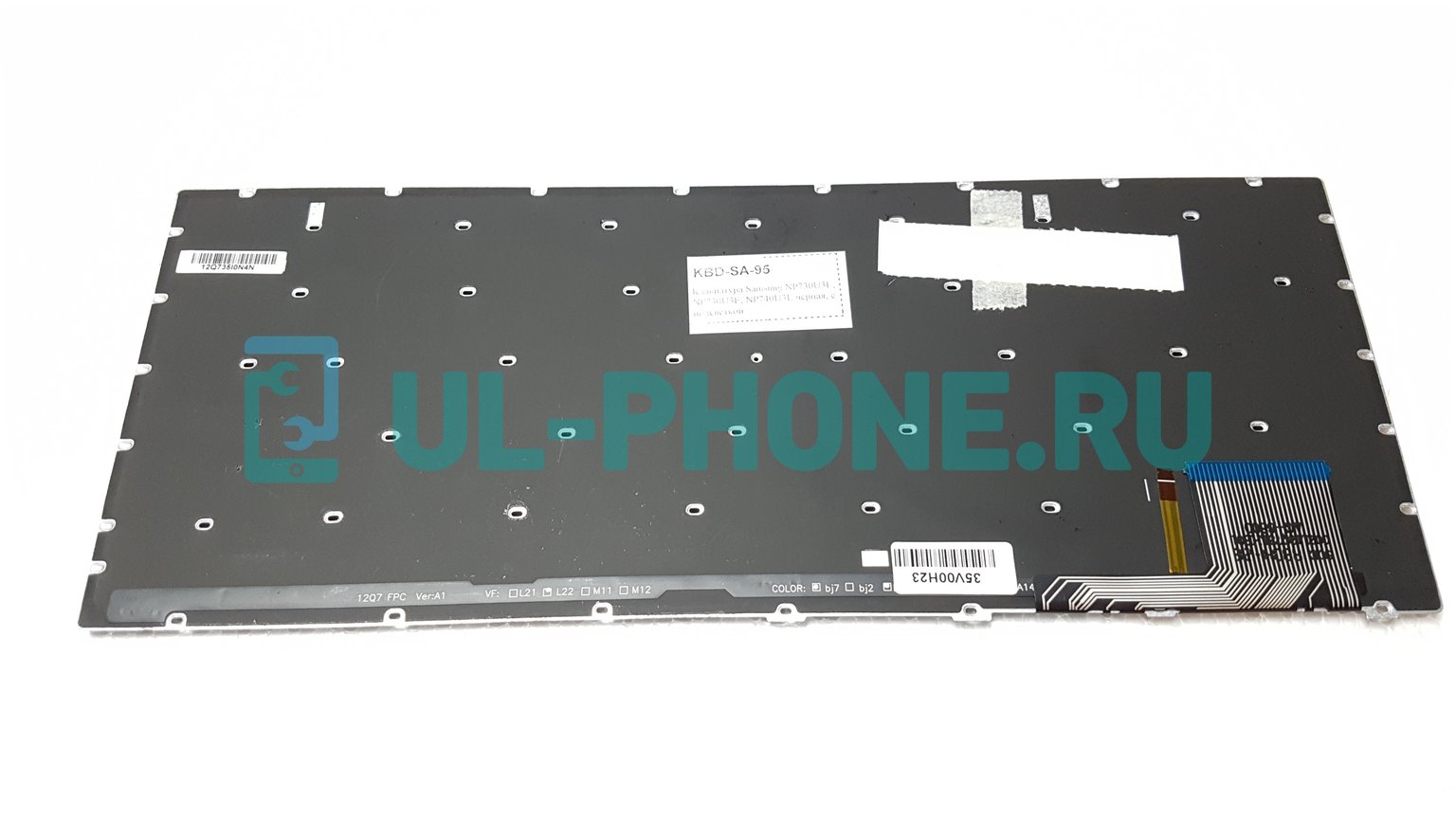 Клавиатура для ноутбука Samsung NP730U3E, NP730U3E, NP740U3E черная, с подсветкой