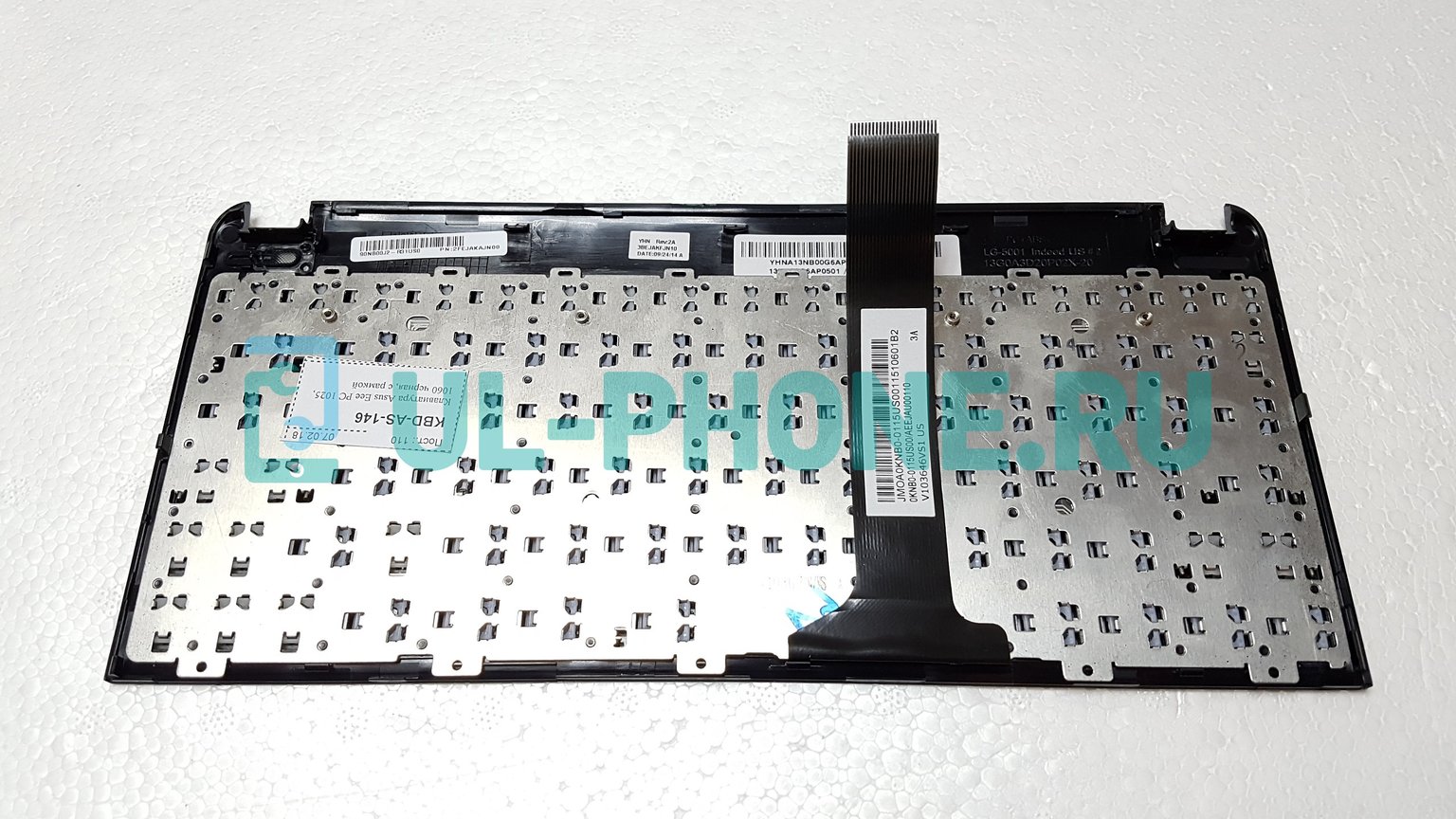 Клавиатура для ноутбука Asus Eee PC 1025, 1060 черная, с рамкой