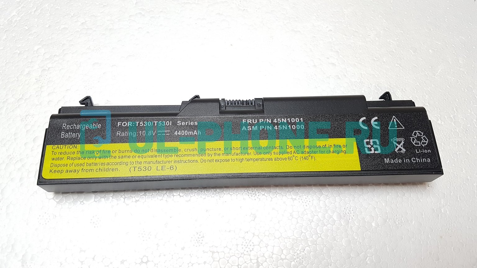 Аккумулятор для ноутбука Lenovo ThinkPad T430, T430I, W530, T530I, (45N1000), 4400mAh, 10.8V