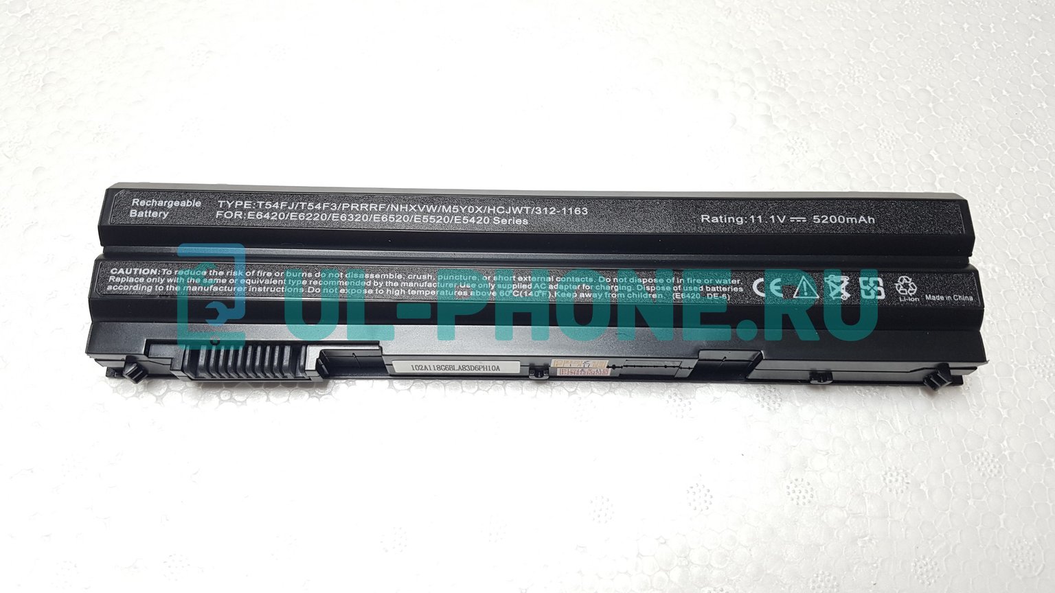 Аккумулятор для ноутбука Dell Latitude E5420, E5430, E5520, E5530, E6420, E6520, E6530, Inspirion 5520, 7520, 7720, Vostro 3360, 3460, 3560, T54F3 (4NW9), 60Wh, 4400mAh, 10.8V