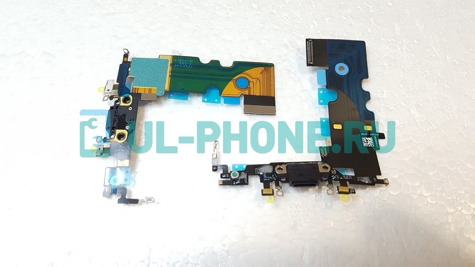 Шлейф для iPhone 8 / SE 2020 + разъем зарядки (ориг) черный
