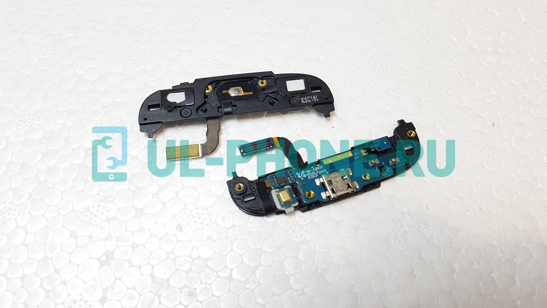 Шлейф для Samsung SM-G357 Ace Style + разъем зарядки + сенсорные кнопки + Home (ориг)