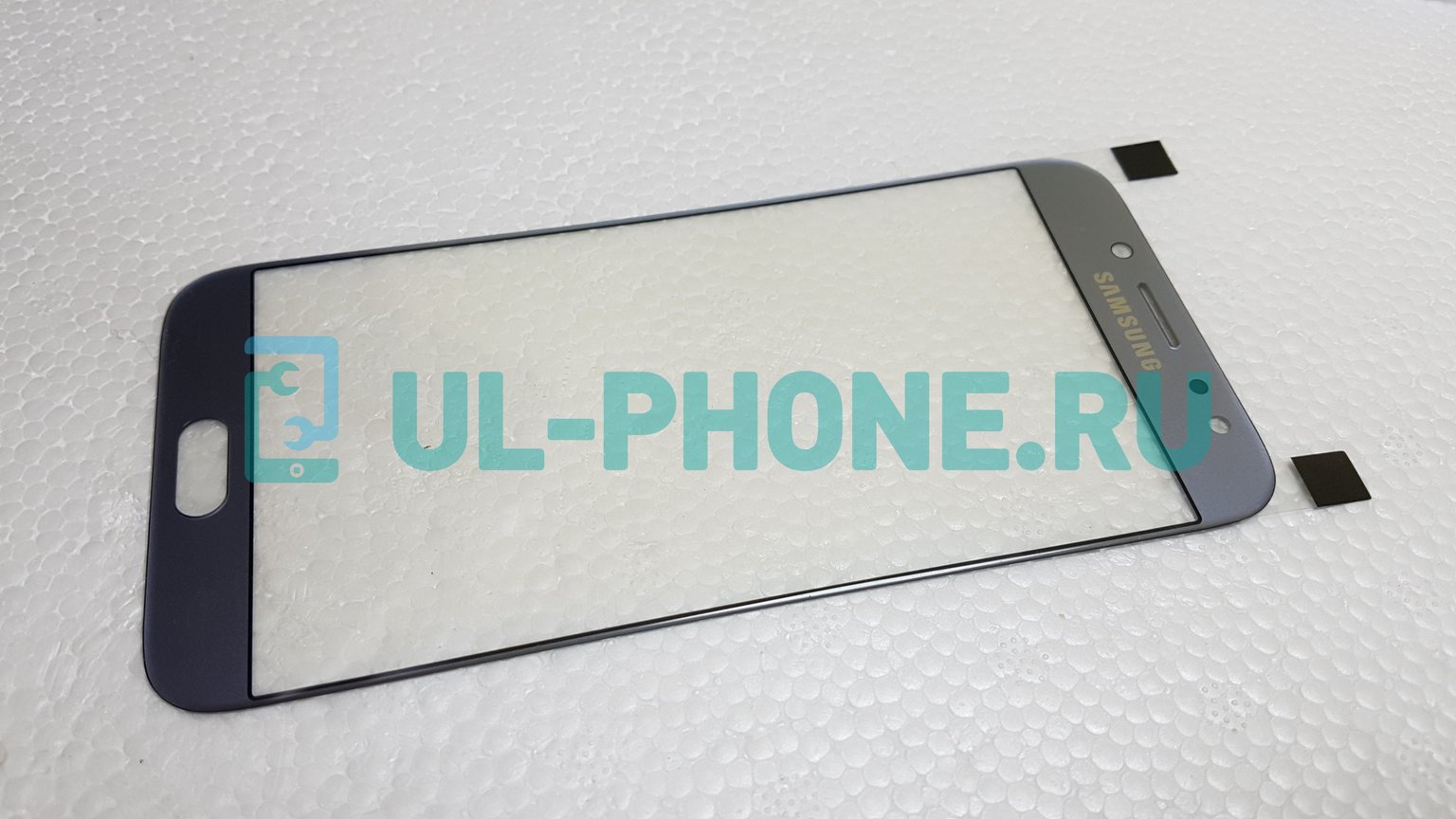 Стекло для Samsung SM-J730F Galaxy J7 (2017) ориг,синее