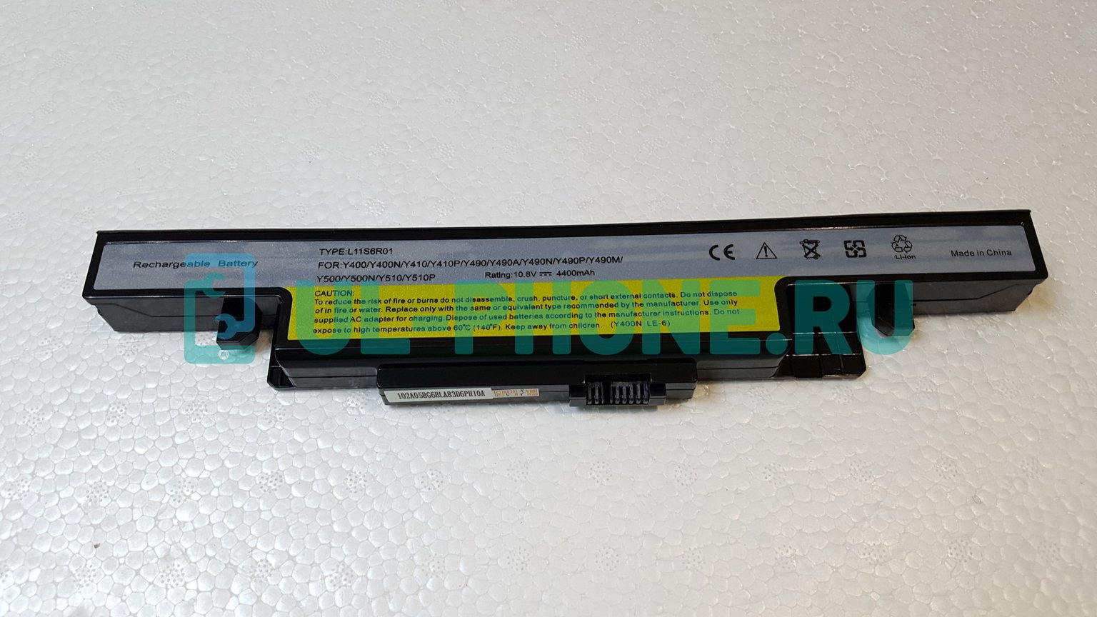 Аккумулятор для ноутбука Lenovo IdeaPad Y490, Y590, (L12S6A01, 3INR19/66-2), 4400mAh, 10.8V
