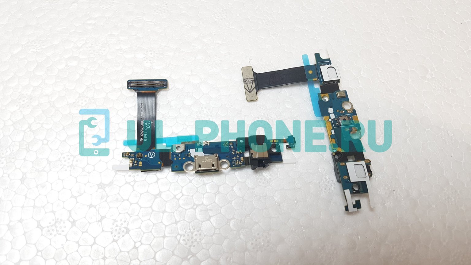 Шлейф для SAMSUNG G925V / S6 Edge + разъем зарядки (ориг)