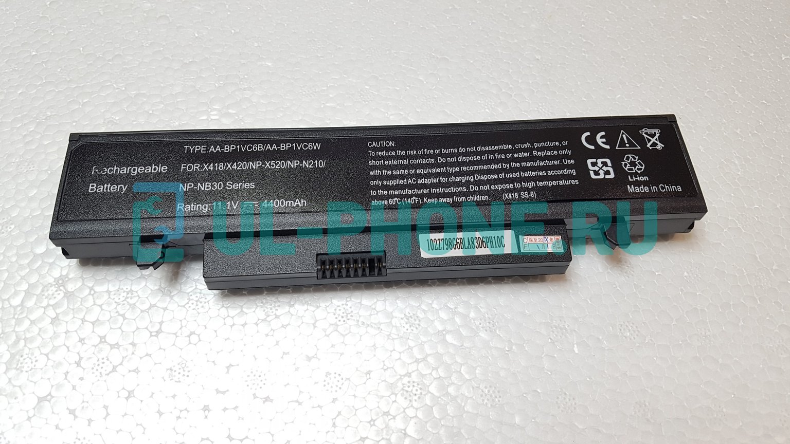 Аккумулятор для ноутбука Samsung Mini N210, N218P, N220, X318, X320, X418, X420, X520, NB30, Q328, Q330, (AA-PB1VC6B), 4400mAh, 11.1V