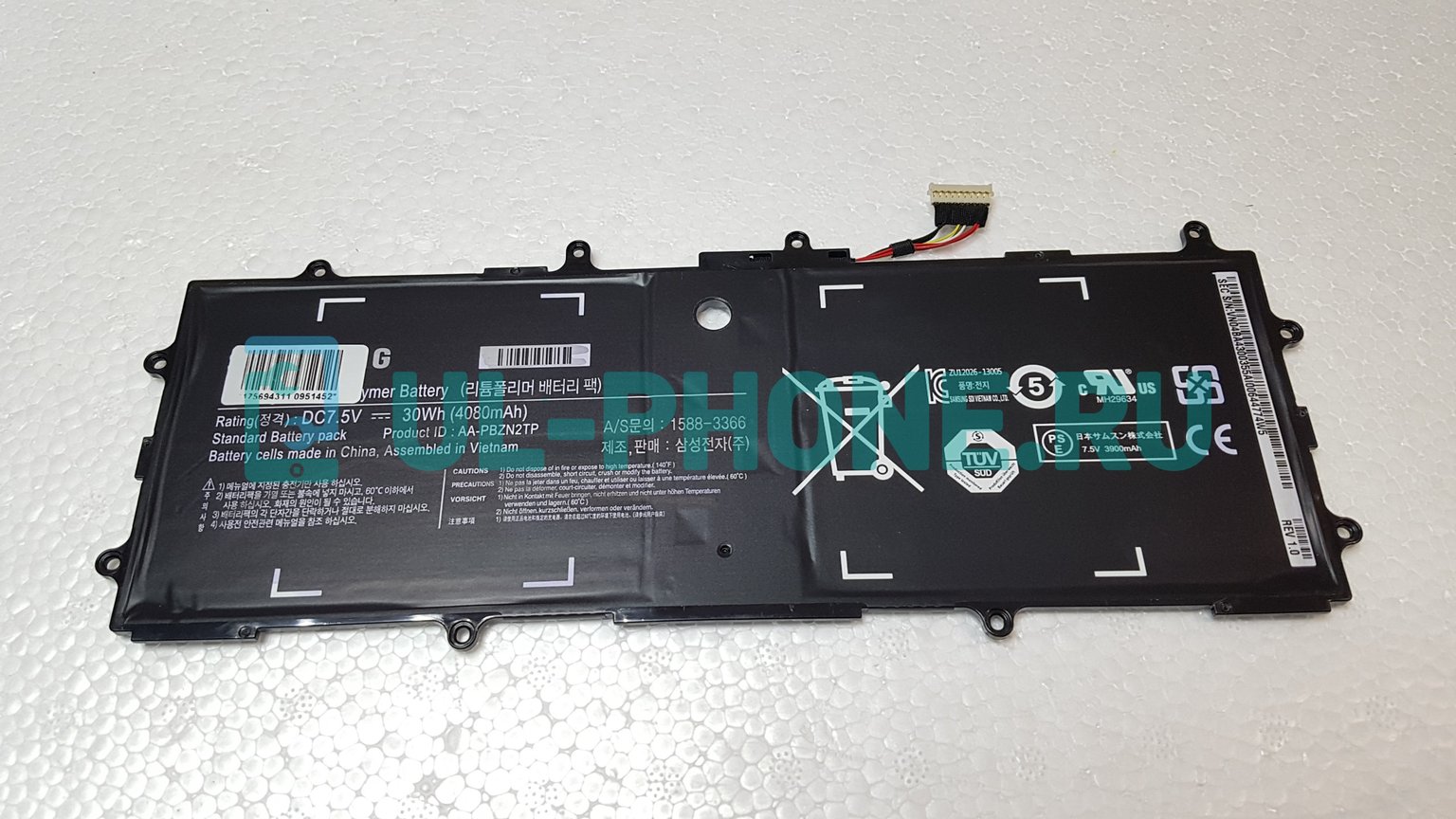 Аккумулятор для ноутбука Samsung XE500T1C, (905S3G), 4080mAh, 7.5V черный, ОРИГ