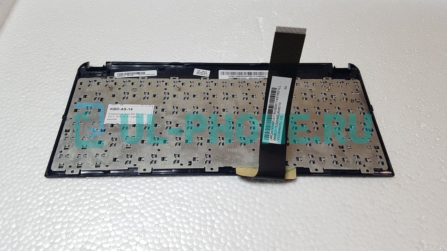 Клавиатура для ноутбука Asus EeePC 1011, 1011CX, 1011PX, 1015, 1015B, 1015BX, 1015CX, 1015P, 1015PE, 1015PED, 1015PEM, 1015PD, 1015PN, 1015PX, 1015PW, 1015T, 1015TX, 1018, 1018P, 1018PB, 1025C, X101, X101, X101CH, X101H черная, с рамкой