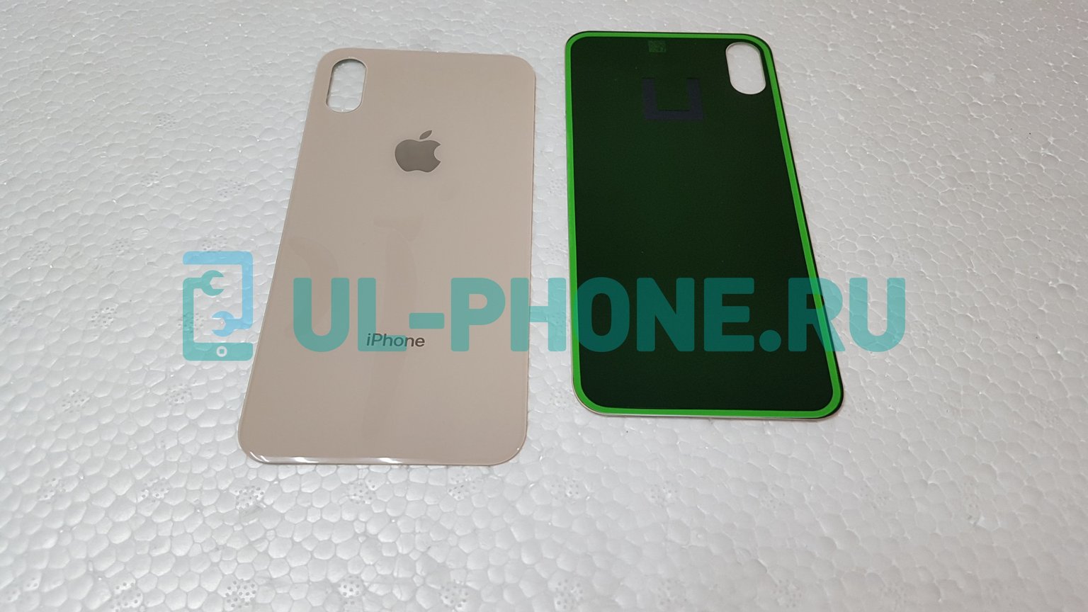 Задняя крышка для iPhone XS, X (AAA) золотая