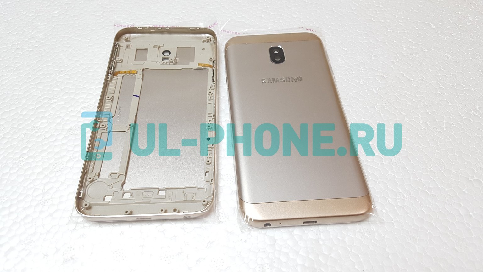 Задняя крышка для Samsung J330 / J3 (2017) золотая