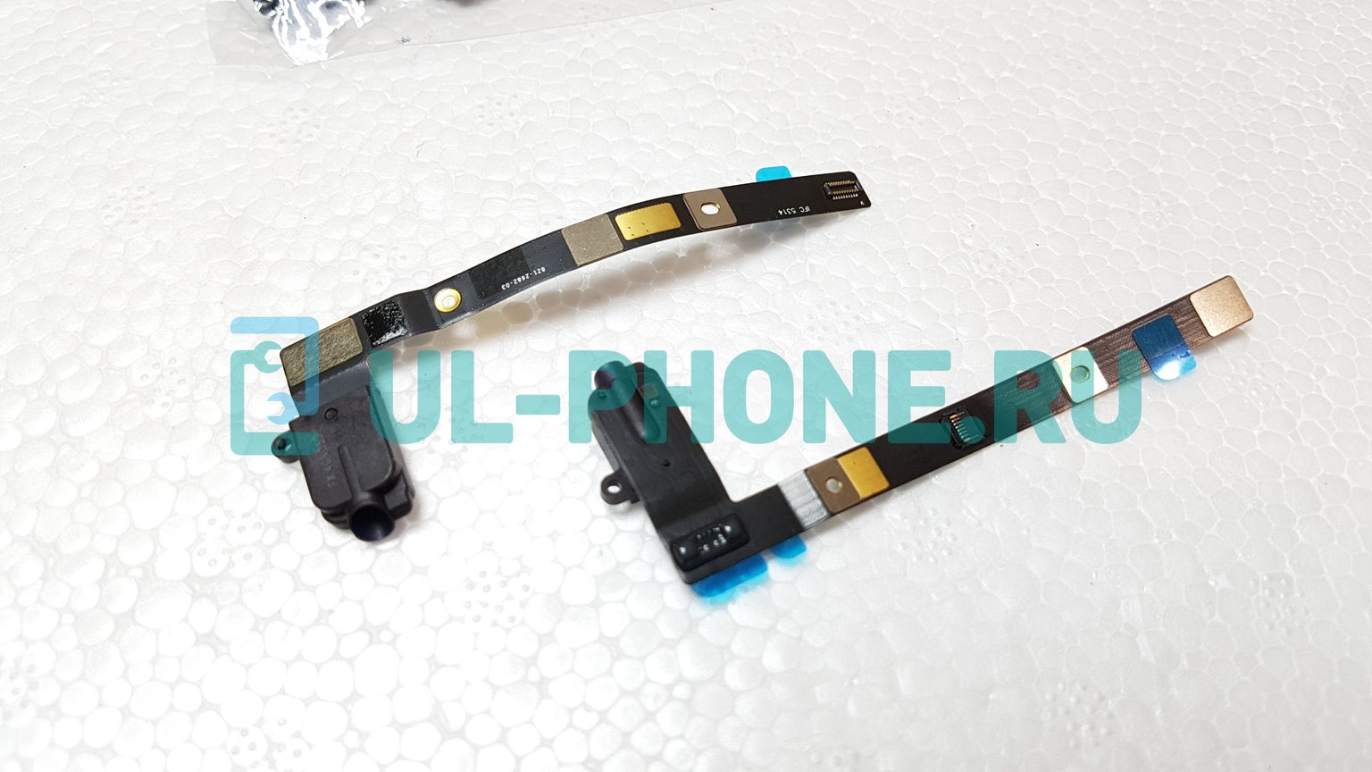 Шлейф для iPad Mini 4 + разъем гарнитуры, ориг (черный)