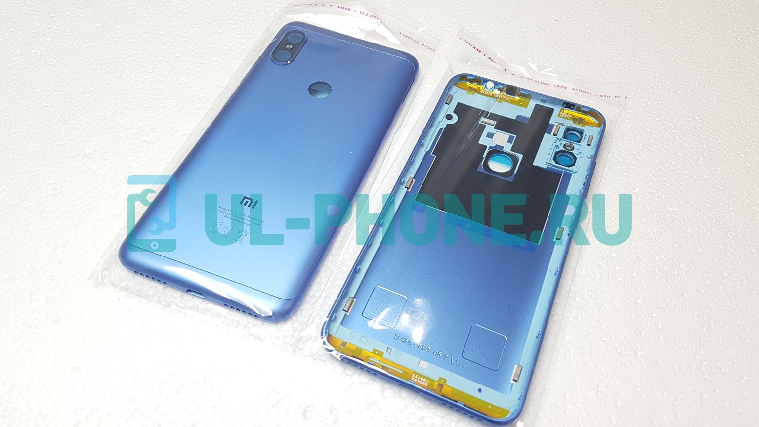 Задняя крышка для Xiaomi Redmi Note 6 Pro (синяя)