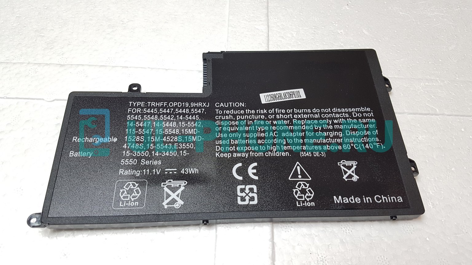 Аккумулятор для ноутбука Dell Inspiron 15-5000, 15-5445, 15-5447, 15-5448, 15-5545, 15-5547, 15-5548, N5447, N5547, (0PD19, 01V2F), 4000mAh, 11.1V