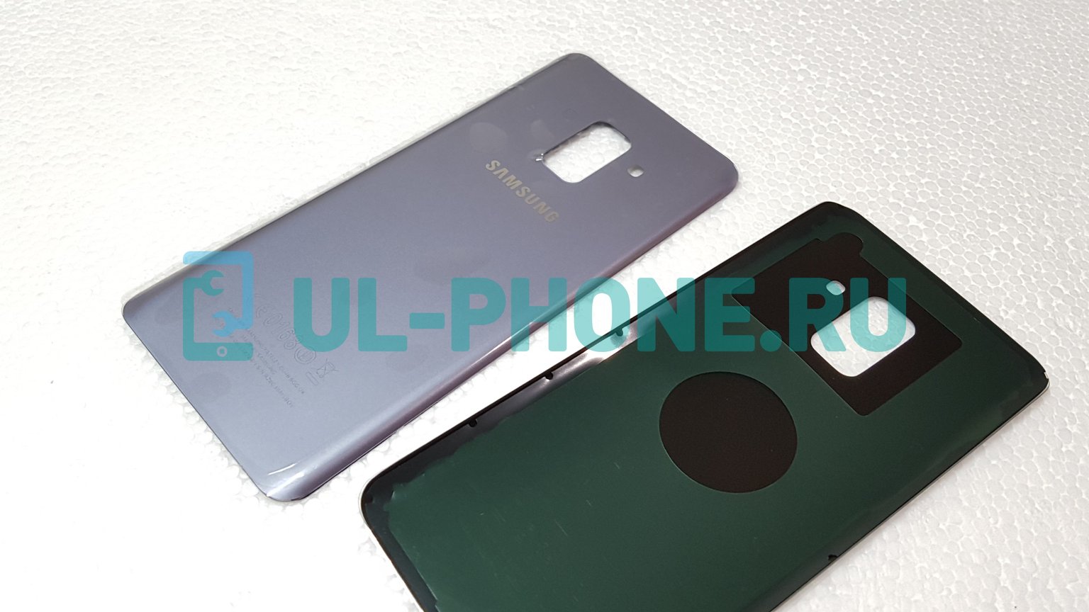 Задняя крышка для Samsung Galaxy A8 2018 / A530F (серебро)