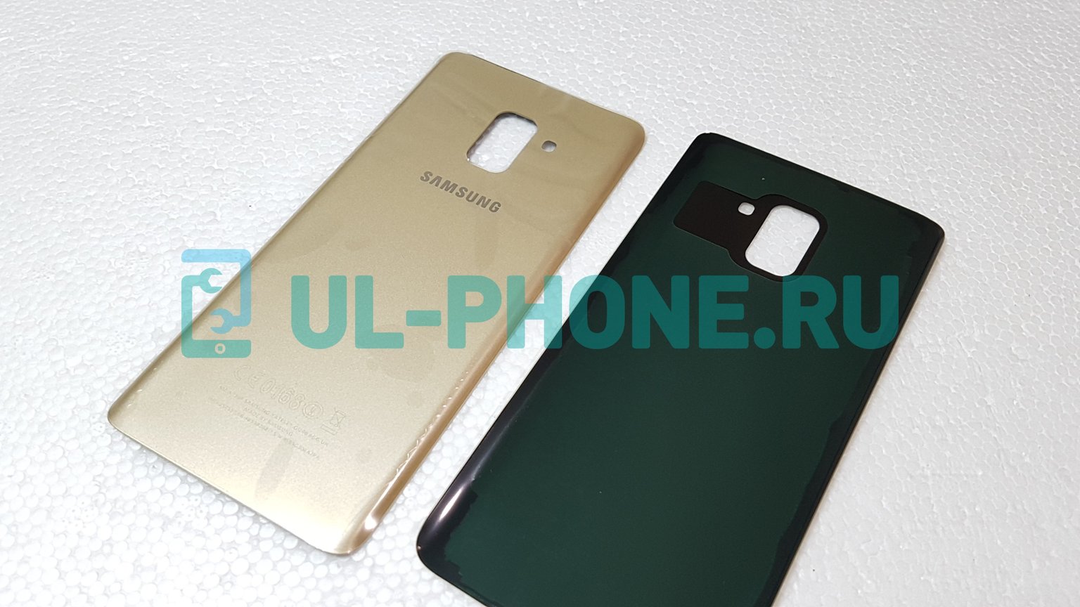 Задняя крышка для SAMSUNG Galaxy A8 Plus 2018 / A730F (золотая)