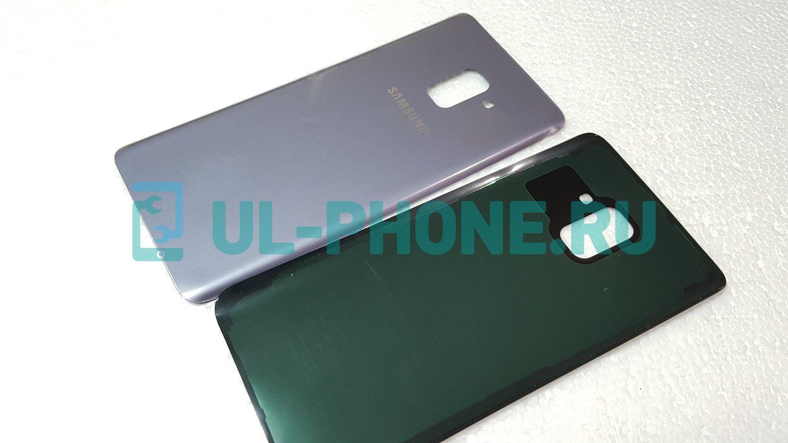 Задняя крышка для SAMSUNG Galaxy A8 Plus 2018 / A730F (серебро)