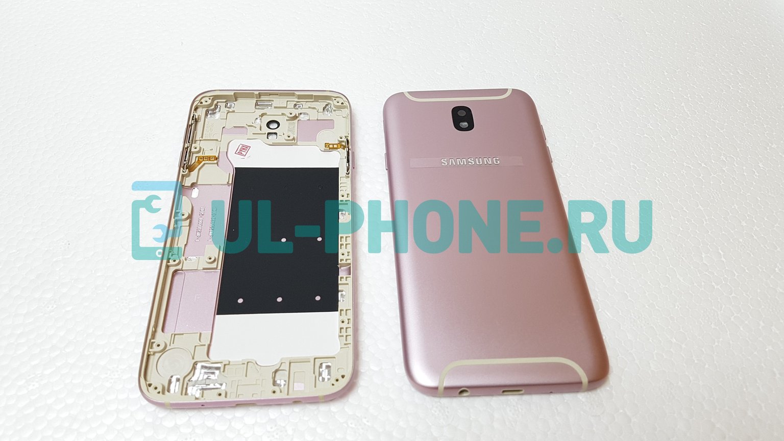 Задняя крышка для Samsung SM-J730F Galaxy J7 (2017) розовая