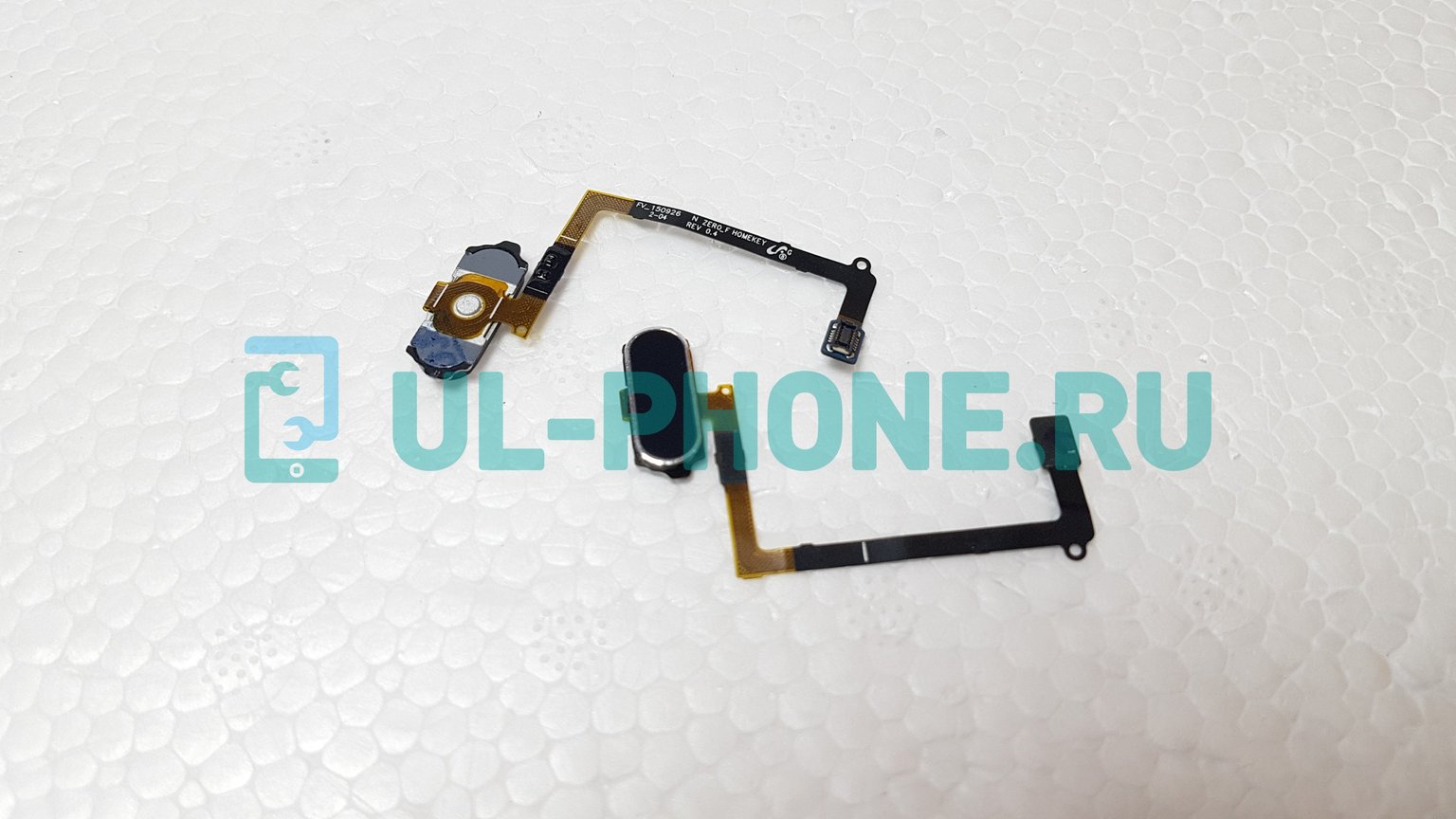 Шлейф для Samsung G920F Galaxy S6 + кнопка Home (синяя)
