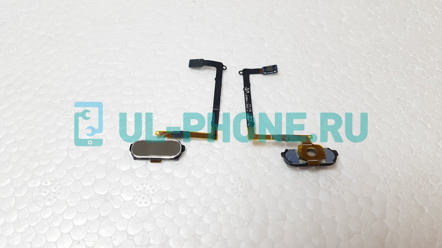Шлейф для Samsung G920F Galaxy S6 + кнопка Home (золотая)