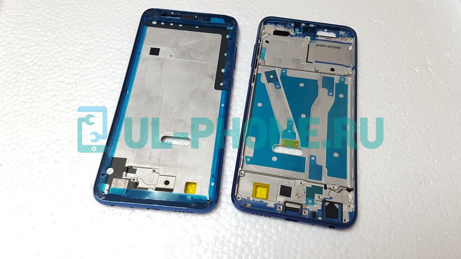 Рамка дисплея для Huawei Honor 9 Lite (Lld-l31) (синяя) б/у