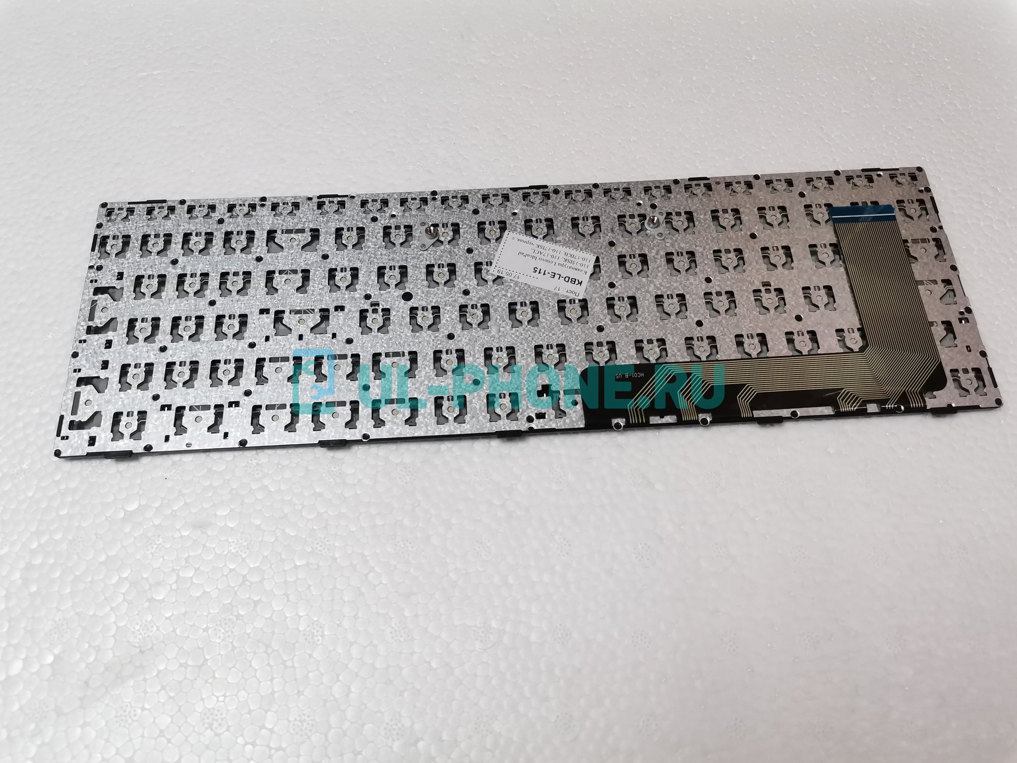 Клавиатура для ноутбука Lenovo IdeaPad 110-15ISK, 110-17ACL, 110-17IKB, 110-17ISK черная, с рамкой