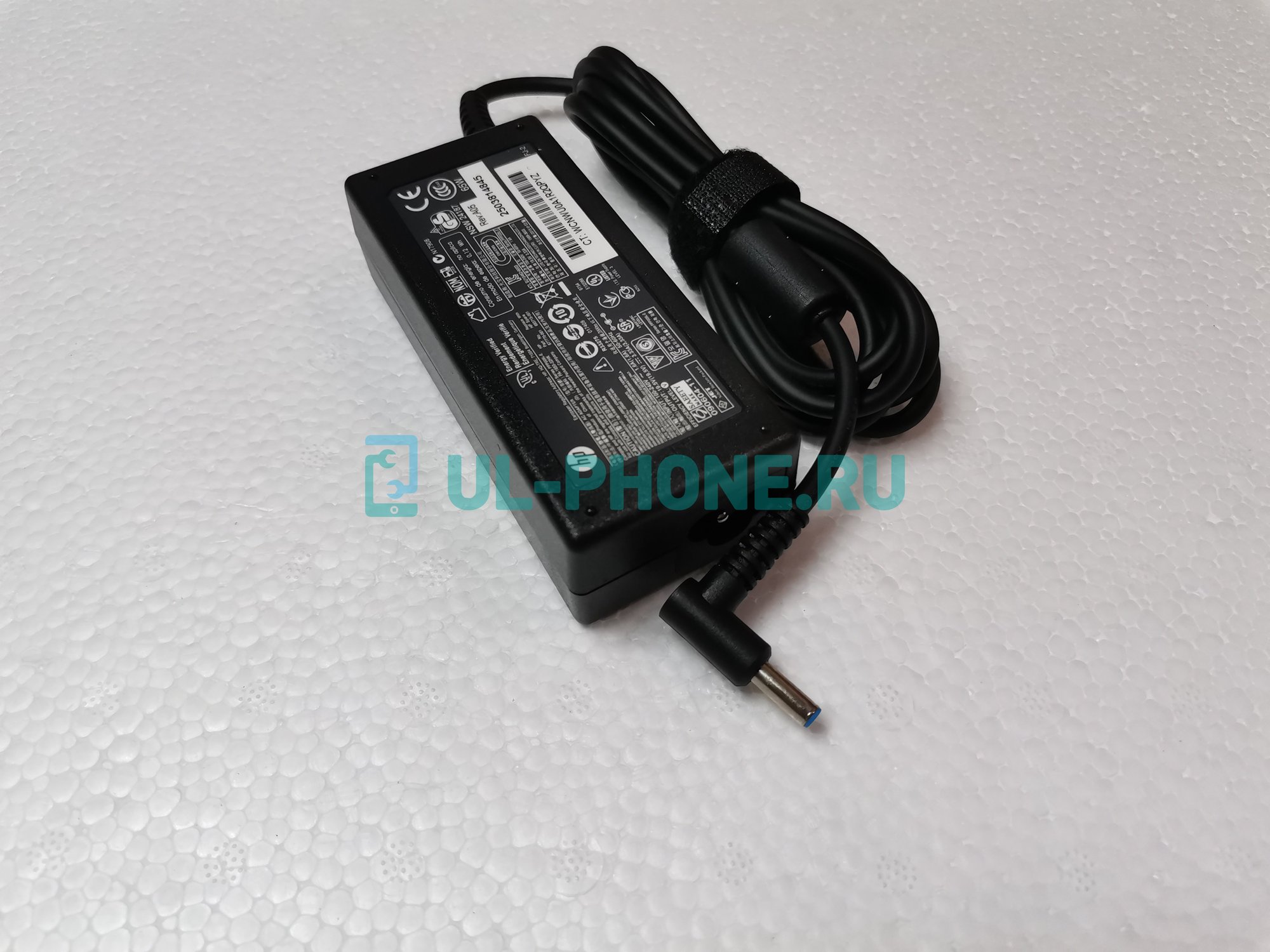 Блок питания для ноутбука HP 19.5V, 3.33A, 4.5x3.0 мм с иглой, 65W (ОРИГ)
