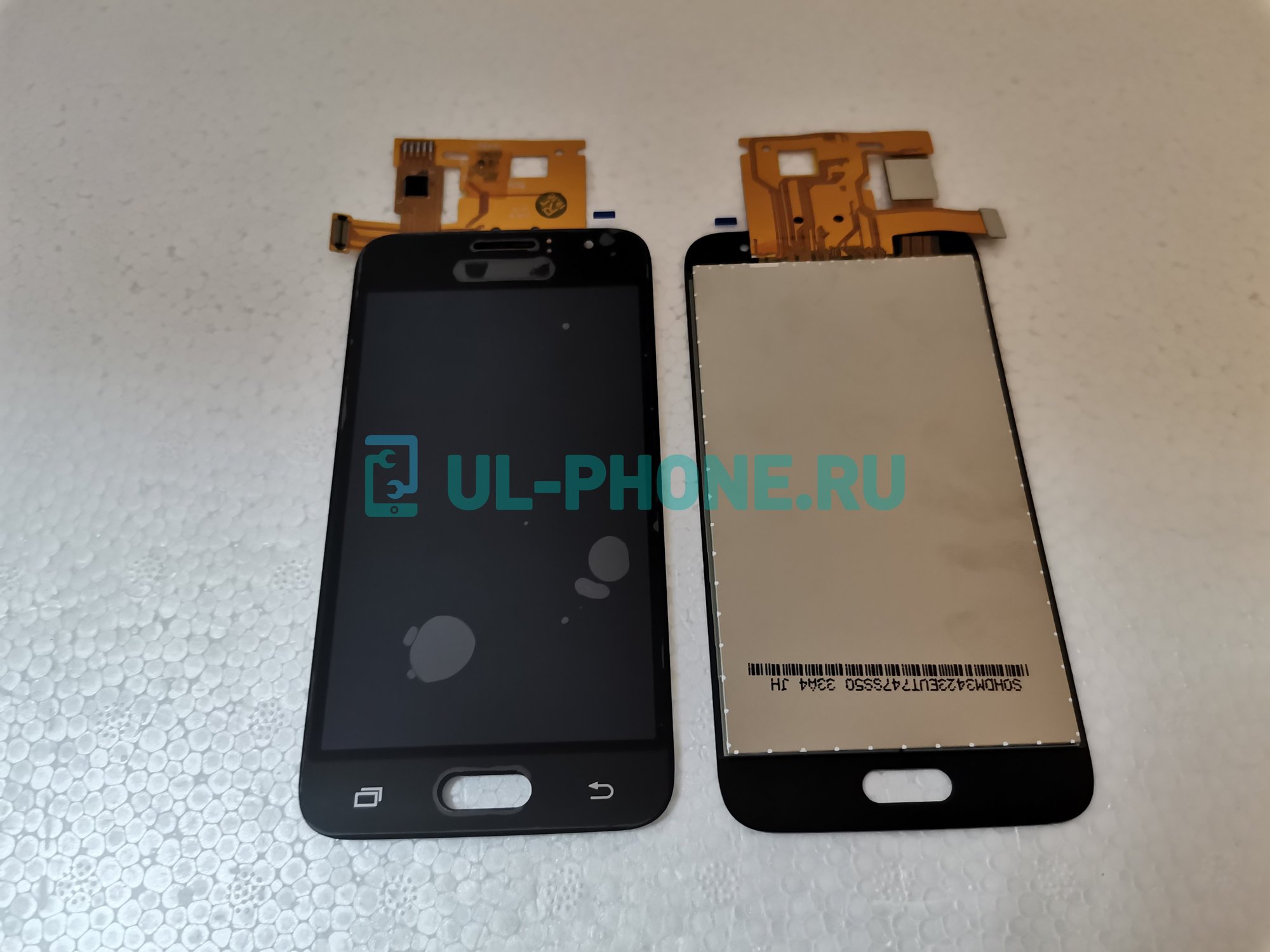Дисплей + тачскрин для Samsung SM-J120F/H/DS Galaxy J1 (2016) TFT (с металлической подложкой подсветки) черный