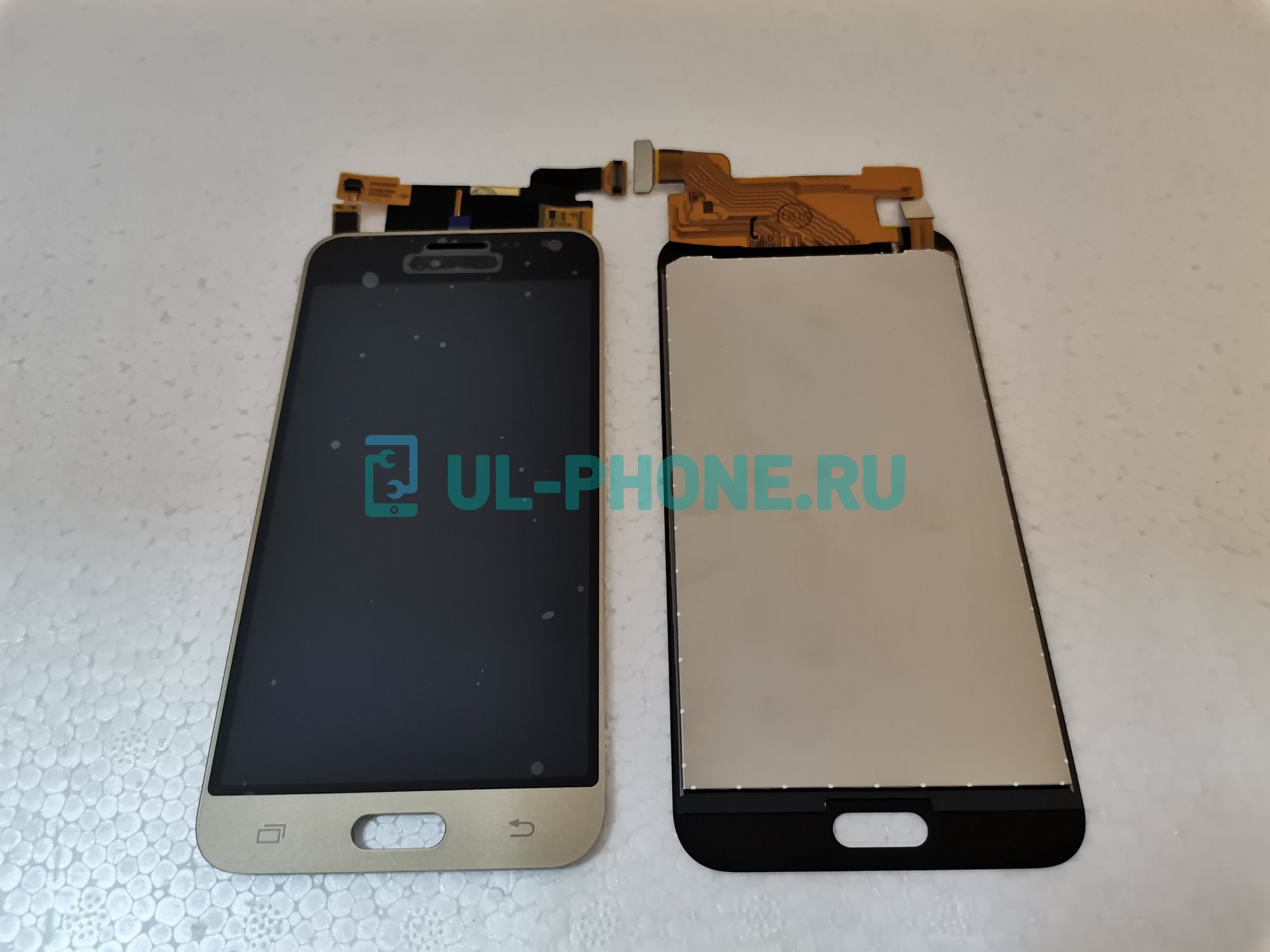 Дисплей + тачскрин для Samsung Galaxy J3 (2016) SM-J320F/DS (TFT, с метал. подложкой подсветки) золотой
