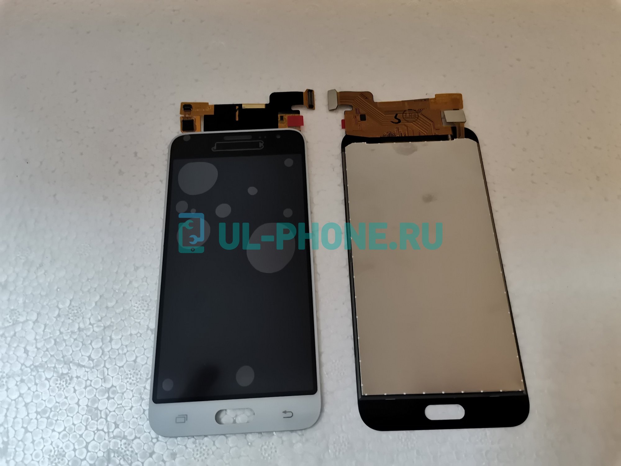 Дисплей + тачскрин для Samsung Galaxy J3 (2016) SM-J320F/DS (TFT, с метал. подложкой подсветки) белый