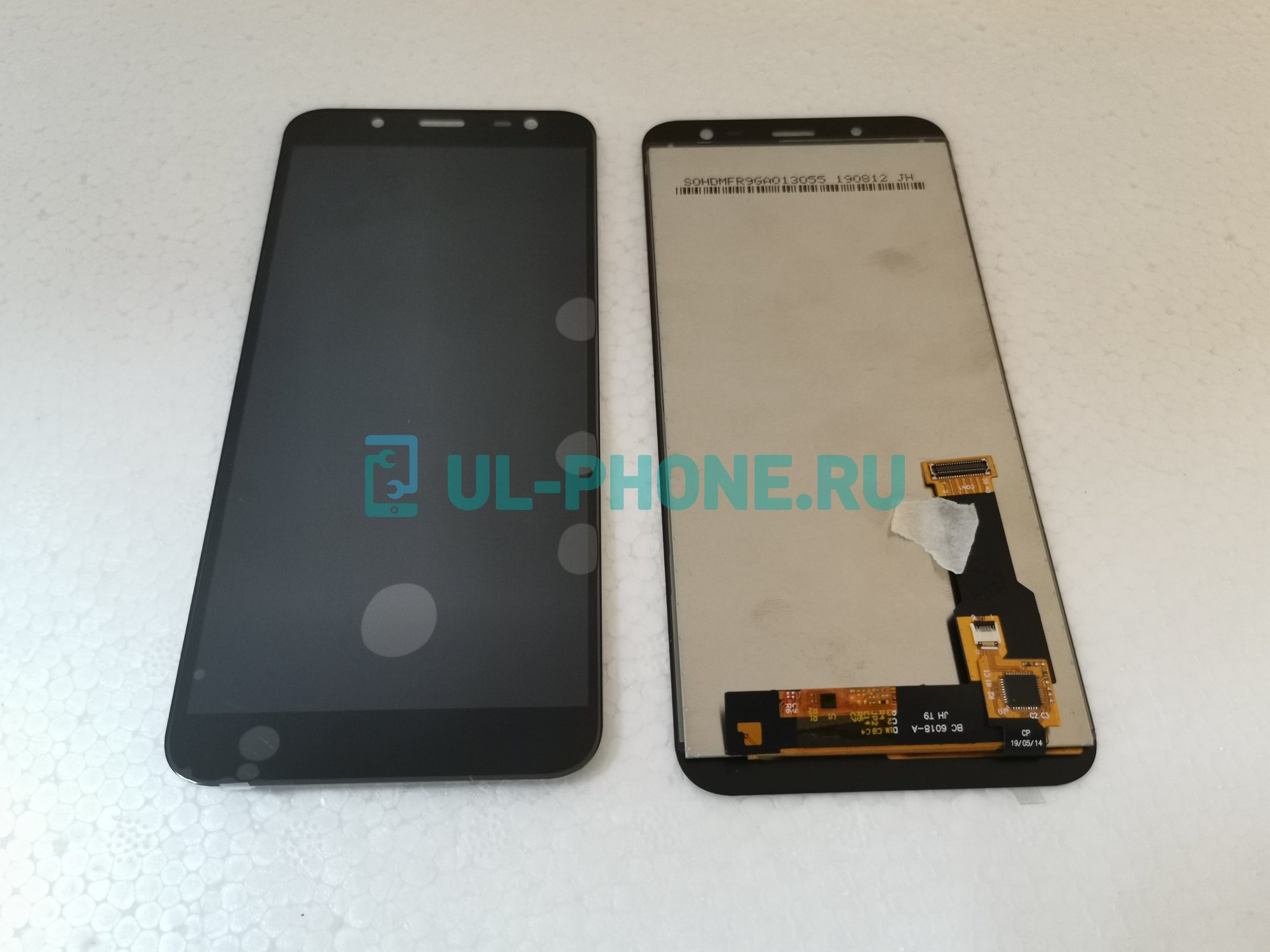 Дисплей + тачскрин для Samsung SM-J600F Galaxy J6 2018 (TFT, с метал. подложкой подсветки) черный